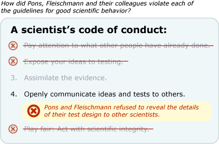 A scientist's code of conduct.